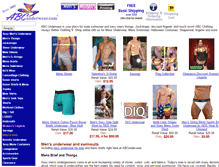 Tablet Screenshot of abcunderwear.com